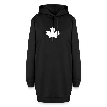 Kanada Canada Ahornblatt - Hoodie-Kleid - Schwarz - Vorne