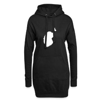 Cavalier King Charles Spaniel - Hoodie-Kleid - Schwarz - Vorne