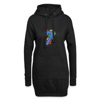 Kids Birthday Number 7 ToyCars für Kinder Jungen - Hoodie-Kleid - Schwarz - Vorne