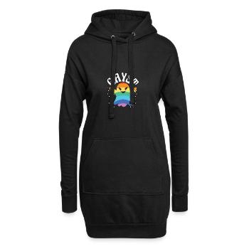 GAYST LGBT Gay Helloween - Hoodie-Kleid - Schwarz - Vorne