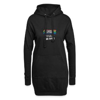 Attention peinture humide pour peintres hommes femmes - Sweat-shirt à capuche long Femme - noir - Devant