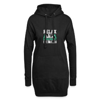 Détendez-vous, j’ai une feuille de calcul pour cela - Sweat-shirt à capuche long Femme - noir - Devant