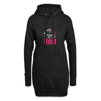Mon avocat préféré m’appelle maman pour le - Sweat-shirt à capuche long Femme - noir - Devant