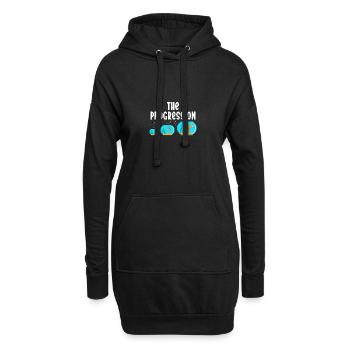 Aquarium The Progression Aquarist Fischtank - Hoodie-Kleid - Schwarz - Vorne