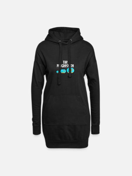 Aquarium The Progression Aquarist Fischtank - Hoodie-Kleid - Schwarz