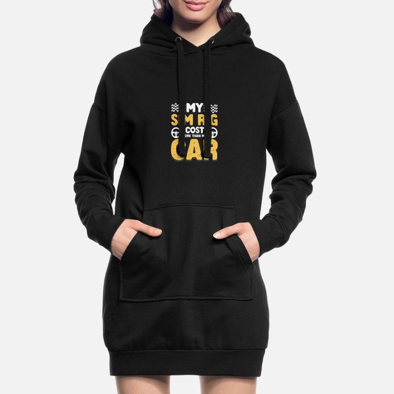 Mon simulateur de simulation coûte plus cher que mon simulateur de course automobile Sweat-shirt à capuche long Femme