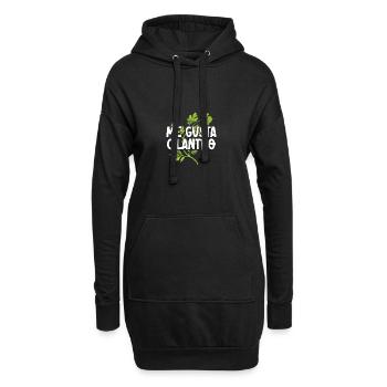 Me Gusta Coriandre Coriandre Amour - Sweat-shirt à capuche long Femme - noir - Devant