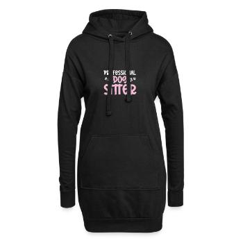 Professional Dog Sitter Für Tiersitter - Hoodie-Kleid - Schwarz - Vorne