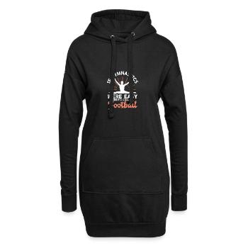 Si la gymnastique était facile, le football pour les gymnastes - Sweat-shirt à capuche long Femme - noir - Devant