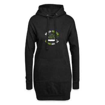 Petite Greens Grand Dreams Jardinage Micro-pousses - Sweat-shirt à capuche long Femme - noir - Devant