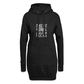 I'm Not Lost I'm Collecting Rocks Geologie für - Hoodie-Kleid - Schwarz - Vorne