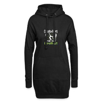 Faites la roue dans la vie Gymnastique Gymnastique - Sweat-shirt à capuche long Femme - noir - Devant