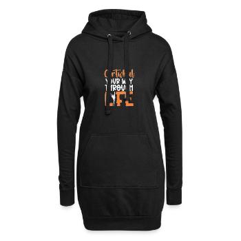 Faites la roue dans la vie Gymnastique Gymnastique - Sweat-shirt à capuche long Femme - noir - Devant