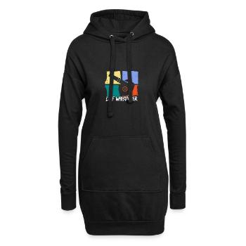 Leaf Whisperer Gartenarbeit Garten Laubbläser - Hoodie-Kleid - Schwarz - Vorne