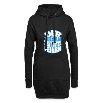 Julian - Hoodie-Kleid - Schwarz - Vorne