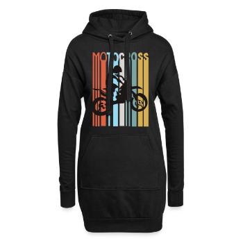 Motocross Love Pour motocycliste motocycliste - Sweat-shirt à capuche long Femme - noir - Devant