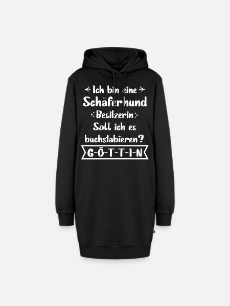 Schäferhund - Deutscher Schäferhund - Hoodie-Kleid - Schwarz