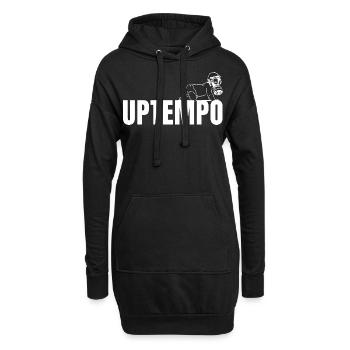 Raver / Rave / Gabber / Speedcore Raver Uptempo - Hoodie-Kleid - Schwarz - Vorne
