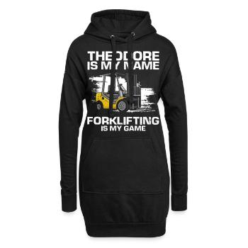 Gabelstaplerfahrer und Lagerhaus Gabestaplerfahrer - Hoodie-Kleid - Schwarz - Vorne