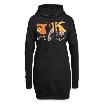 TK Vibes Wildflower Retro Teacher Daisy Kid - Sweat-shirt à capuche long Femme - noir - Devant