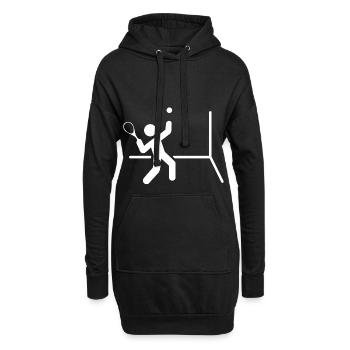Squash - Hoodie-Kleid - Schwarz - Vorne