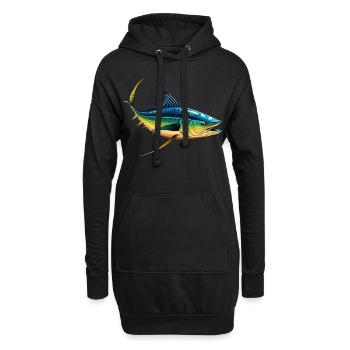 Thon - Sweat-shirt à capuche long Femme - noir - Devant