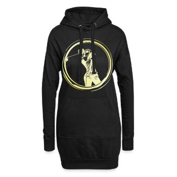 Golfeuse Femme - Sweat-shirt à capuche long Femme - noir - Devant