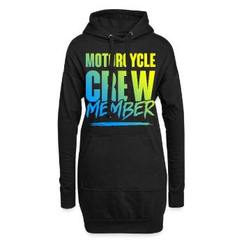 Motorcycle Crew - Hoodie-Kleid - Schwarz - Vorne
