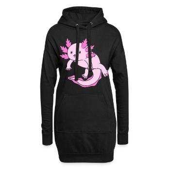 Axolotl - Sweat-shirt à capuche long Femme - noir - Devant