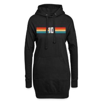 Anniversaire 10 Cadeaux Chemise 10 ans Garçons - Sweat-shirt à capuche long Femme - noir - Devant
