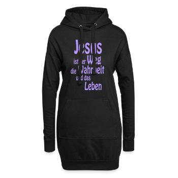 Jesus is Lord, Saves, Christus, Bibel, Wahrheit - Hoodie-Kleid - Schwarz - Vorne