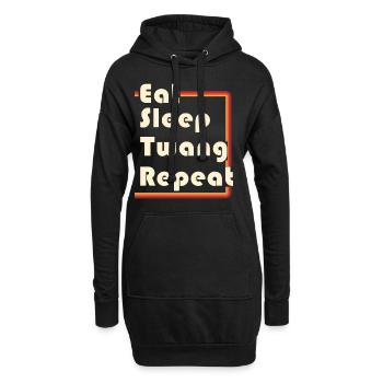 Banjo - Hoodie-Kleid - Schwarz - Vorne