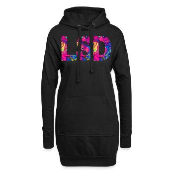 LSD 25 Sunshine Acid - Hoodie-Kleid - Schwarz - Vorne