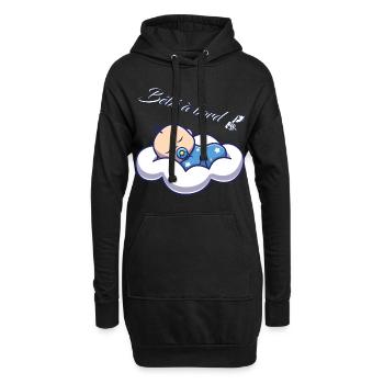 bébé à bord - Sweat-shirt à capuche long Femme - noir - Devant