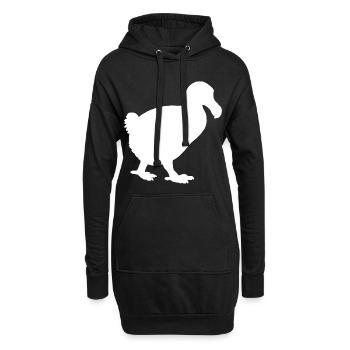 dodo - Sweat-shirt à capuche long Femme - noir - Devant