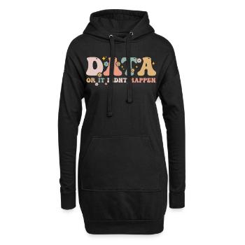 Daten oder es ist nicht passiert - Data Scientist - Hoodie-Kleid - Schwarz - Vorne