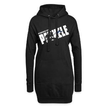 Angetrieben von Perkele - Hoodie-Kleid - Schwarz - Vorne