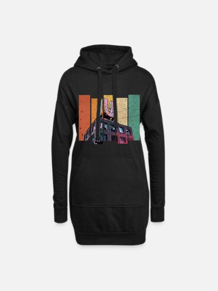 Dortmund U - Hoodie-Kleid - Schwarz