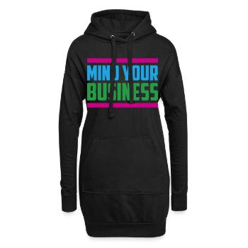 Occupez-vous de votre entreprise | Couleurs changeantes - Sweat-shirt à capuche long Femme - noir - Devant