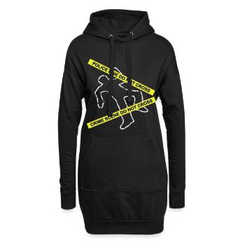 Tatort-Set - Hoodie-Kleid - Schwarz - Vorne