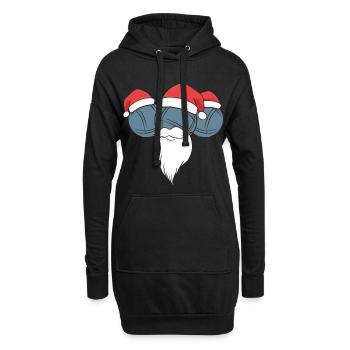 Boule Santa Tenue de pétanque pour Bouler pour boules - Sweat-shirt à capuche long Femme - noir - Devant