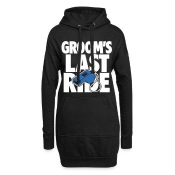 Groom’s Last Ride Whistle Design - Hoodie-Kleid - Schwarz - Vorne