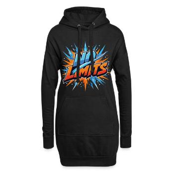 No Limits Motivation Sports Gaming Saying Design - Hoodie Dress - black - Front
