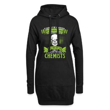 Chemiker - Hoodie-Kleid - Schwarz - Vorne