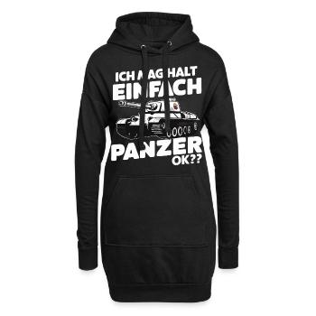 Panzer Kampfpanzer Panzerkampfwagen Panzerfahrer - Hoodie-Kleid - Schwarz - Vorne