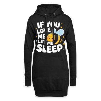 abeille abeille apicultrice abeille abeille - Sweat-shirt à capuche long Femme - noir - Devant