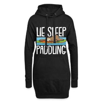 Stand up paddling SUP paresseux - Sweat-shirt à capuche long Femme - noir - Devant