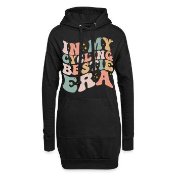In My Cycling Bestie Era Retro Game Day | Cycling - Sweat-shirt à capuche long Femme - noir - Devant
