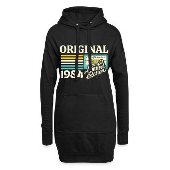Cassette 40ème Anniversaire Septembre 1984 - Sweat-shirt à capuche long Femme - noir - Devant