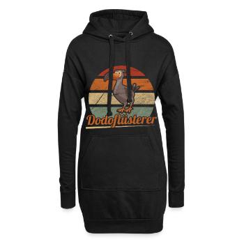 Dodo Mauritius Vogel - Hoodie-Kleid - Schwarz - Vorne